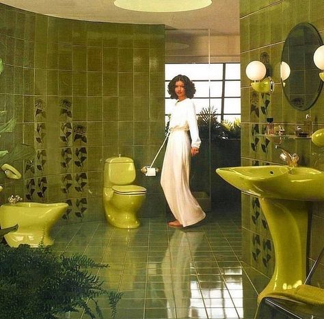 1970s Bathroom, 60s Interior, 70s Interior Design, Luigi Colani, 70s House, 70s Interior, Retro Interior Design, Villeroy And Boch, 70s Home