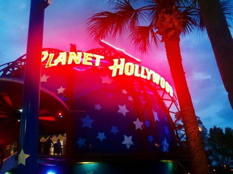 Planet hollywood orlando florida Planet Hollywood, Anniversary Ideas, Orlando Florida, Places Ive Been, Orlando, Planets, Cool Photos, Florida, Neon Signs