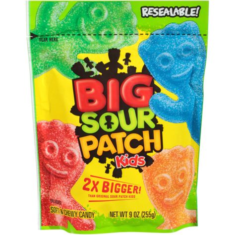 SOUR PATCH KIDS Big Kids Soft & Chewy Candy Vegan Candies, Soft Candy, Candy Brands, Chewy Candy, Sour Patch Kids, Kids Candy, Sour Patch, Shapes For Kids, Sour Candy