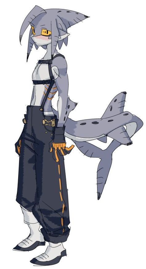 Splatoon Shark Oc, Half Shark Half Human, Shark Man Oc, Shark Hoodie Drawing, Shark Hybrid Oc, Shark Oc Male Human, Shark Oc Male, Nonhuman Oc, Octopus Character Design Male