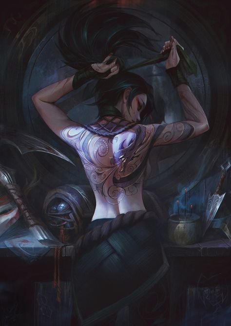 League Of Legends Art, Chicas Punk Rock, Akali Lol, Zed League Of Legends, Legend Drawing, Akali League Of Legends, 3d Karakter, Champions League Of Legends, Lol Champions