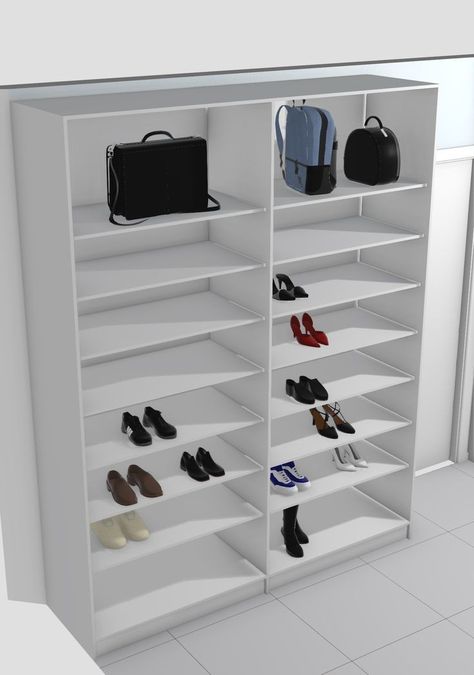 Latest Shoe Rack Designs, Shose Design Shelf, Shoe And Bag Rack Ideas, Shoe Rack Ideas Bedroom, Wooden Shoe Rack Designs, Diy Bookshelf Design, Shoe Rack Design, Shoe Storage Design, Bed Designs With Storage