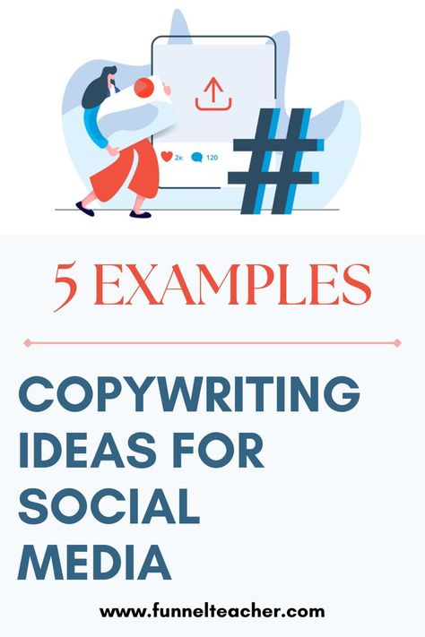 Looking for copywriting ideas for social media? In this article, we have compiled examples from successful brands and social media platforms. #FunnelTeacher #SalesFunnels #Copywriting #SocialMedia #CopywritingIdeas Copywriting Tips, Social Media Pages, Sales Funnels, Content Creation, Social Media Platforms, Growing Your Business, Email Marketing, Marketing Tips, Media Marketing