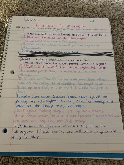 Pulling An All Nighter Tips Study, How To Stay Awake All Night At A Sleepover, What To Do While Pulling An All Nighter, How To Stay Awake At A Sleepover, Pull An All Nighter Tips, Things To Do When Pulling An All Nighter With Friends, Things To Do For A All Nighter, Productive All Nighter, How To Stay Awake After An All Nighter