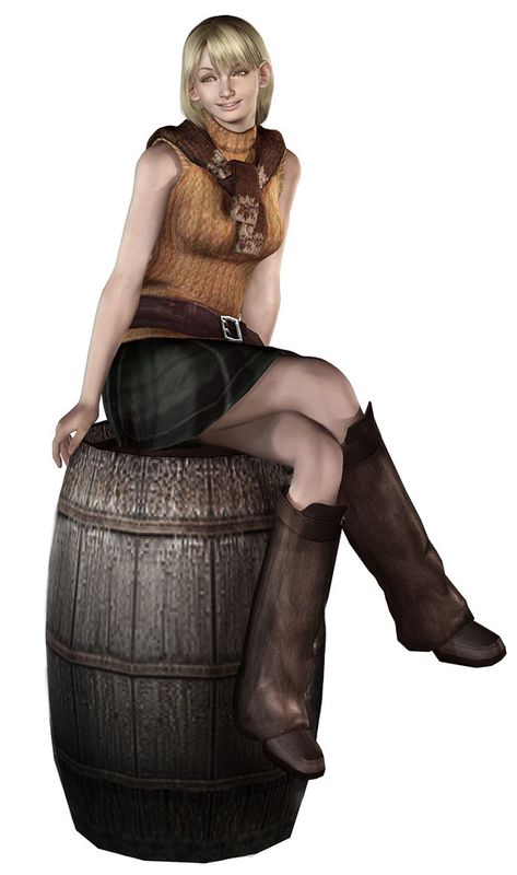 Ashley Sitting on Barrel Ramon Salazar, Resident Evil 4 Ashley, Ashley Graham Resident Evil, Tyrant Resident Evil, Giant Bomb, Resident Evil Girl, Resident Evil 4, Resident Evil Game, Resident Evil Leon