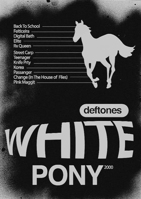 Deftones Poster White Pony, Room Posters Deftones, Deftones Tour Poster, Deftones Receipt, Deftones Lockscreen, Deftones Wallpaper Iphone, White Pony Deftones, Deftones Art, Deftones Poster