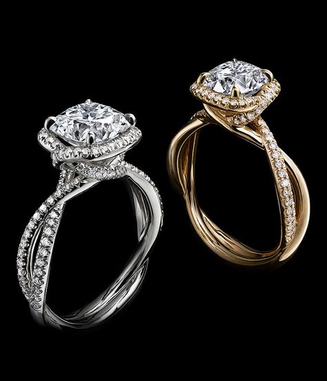 Engagement Rings David Yurman, Solitaire Ring Design, Diamond Solitaire Ring Designs, Solitaire Engagement Ring With Band, David Yurman Engagement Ring, Solitaire Ring Designs, Engagement Diamond Rings, Solitaire Diamond Rings, Wedding Diamond Rings