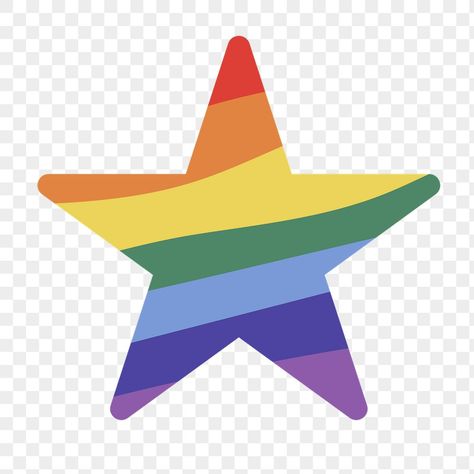 Star Png, Rainbow Star, Star Wallpaper, Lgbtq Pride, Pride Month, Rainbow Pride, Free Illustrations, Free Png, Free Image