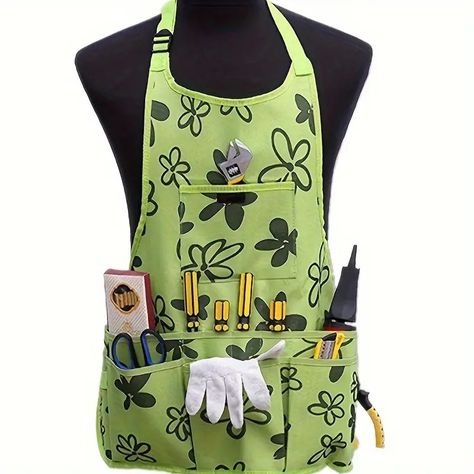 Temu Yard Bbq Ideas, Gardening Outfits, Garden Club Ideas, Gardening Clothes, Garden Tool Belt, Sewing Ideas Clothes, Garden Tool Bag, Colorful Crafts, Fairy Garden Gnomes