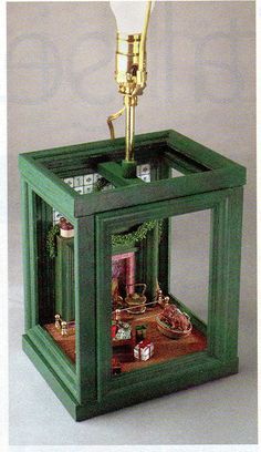 Dollhouses Ideas, Dollhouse Display, Room Box Miniatures, Dollhouse Miniature Tutorials, Room Boxes, Tape Painting, Miniature Rooms, Room Display, Wooden Picture Frames