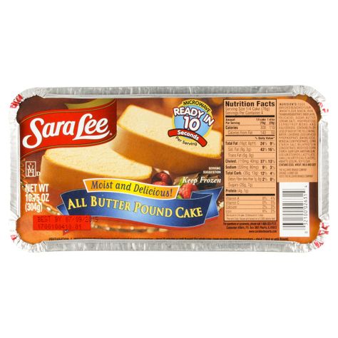 Sara Lee Pound Cake Sara Lee Pound Cake, Sara Lee, Themed Desserts, Cookies And Cream, Grocery Shop, Pound Cake, Grocery Shopping, Om Nom, Serving Size