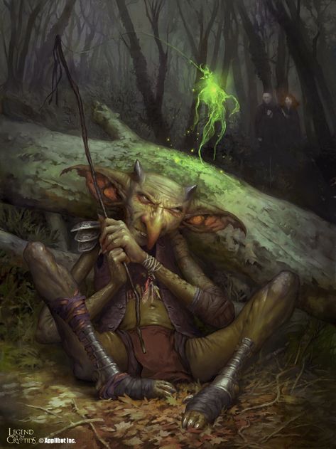 ArtStation - Jasamasu Forest Goblin (r), Simon Dominic Brewer Creature Illustration, Legend Of The Cryptids, Simon Dominic, Beast Creature, Dragon Artwork Fantasy, Forest Creatures, Dungeons And Dragons Homebrew, Fantasy Monster, Weird Creatures