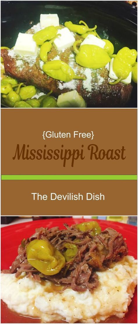 Gluten Free Mississippi Chicken, Gluten Free Mississippi Pot Roast, Gluten Free Pot Roast, Mississippi Roast Crock Pot, Mississippi Roast Recipe, Gluten Free Crock Pot Recipes, Crockpot Roast Recipes, Mississippi Roast, Swiss Steak