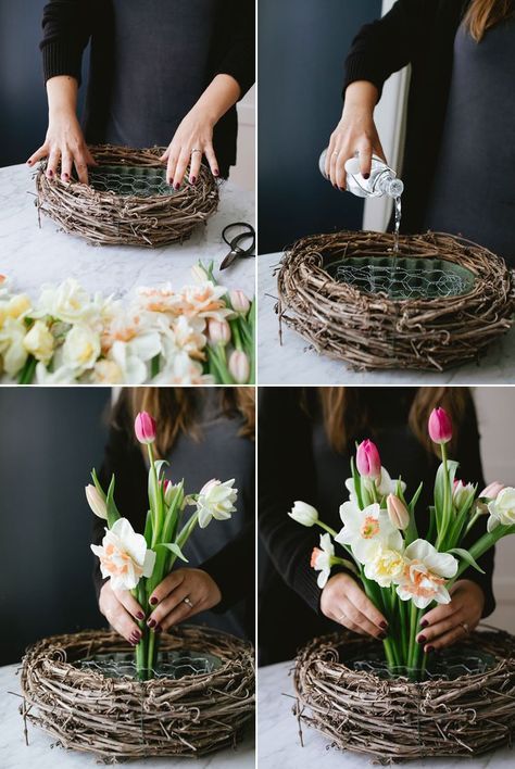 Spring Flowers Centerpiece, Spring Flowers Decoration, Spring Flower Centerpieces Diy, Easter Flower Centerpieces, Spring Flower Decorations, Mother’s Day Floral Ideas, Easter Flower Bouquet, Easter Flower Arrangements Diy, Easter Bouquets Floral Arrangements