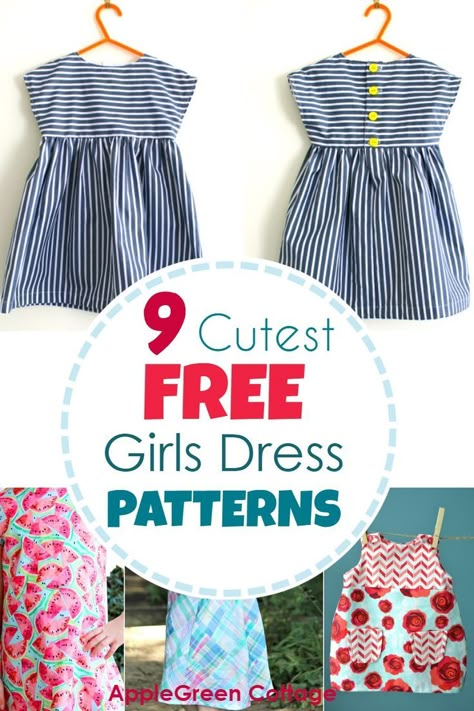 Girls Dress Pattern Free, Famous Clothes, Projek Menjahit, Sewing Kids Clothes, Girls Dress Sewing Patterns, Girl Dress Pattern, Sewing For Baby, Dress Patterns Free, Kids Dress Patterns