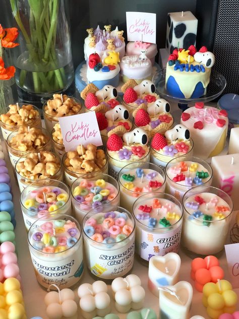 Scented Fruit loops candle|Cereal Candle| Fruity candle |Dessert Candle| Home decor| Cute Gift| Gift for her| 7.5oz candle| Fake food candle Popcorn Candle, Cereal Candle, Wax Melts Recipes, Fruit Candle, Candle Dessert, Fruity Candle, Candle Making Recipes, Dessert Candle, Fruit Candles