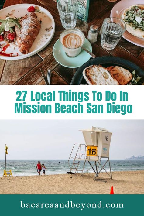 Check out these fun things to do in Mission Beach, San Diego! From relaxing on the beach to experiencing the thrill of riding roller coasters, read along as we explore 27 activities, attractions, and experiences in this fun beach town. Mission Beach San Diego Restaurants, San Diego Mission Beach, Fun Beach Games, Best Fish Tacos, Mission Beach San Diego, San Diego Mission, San Diego Shopping, San Diego Vacation, Visit San Diego