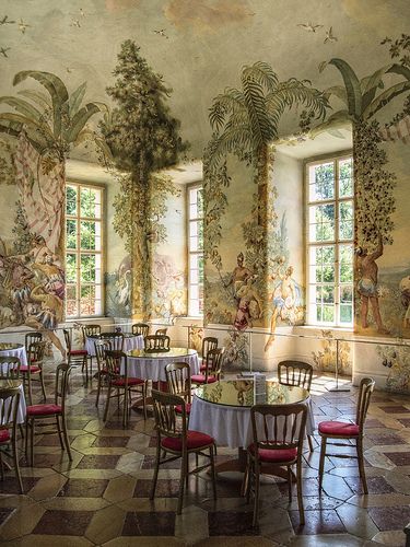 outside in | Flickr - Photo Sharing! Ceiling Fresco, Melk Abbey, Wall Murals Painted, Have Inspiration, Wall Treatments, Garden Room, Unique Home Decor, Of Wallpaper, Mural Wallpaper