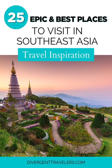 After spending more than 10 months in total exploring this incredible region, we’ve put together the best places to visit in Southeast Asia and you better believe this includes our favorites too!As one of the World’s top places to visit, Southeast Asia, is a treasure trove of experiences for the avid traveler. From ancient temples and ruins to dense jungles, diverse underwater life and powder sand beaches, you will be hard-pressed to resist the next flight headed in that direction. Raja Ampat Islands, Best Scuba Diving, Underwater Life, Southeast Asia Travel, Southeast Asia, Asia Travel, Places Around The World, World Heritage Sites, Travel Around The World