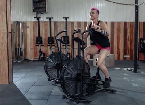 If you use an air bike — like the Schwinn Airdyne bike — consistently, you'll improve your cardiovascular fitness and reap these other unique benefits. Air Bike Workout, Cardiac Rehabilitation, Bike Workout, Air Bike, Workout Benefits, Cardiovascular Fitness, Steady State Cardio, Lower Body Muscles, Healthier Habits