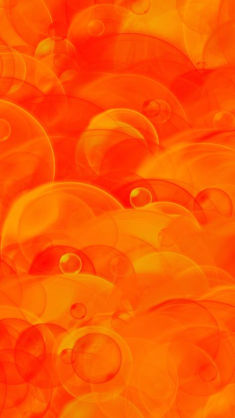 Texture, bubbles, digital art, orange, 720x1280 wallpaper Bubbles Digital Art, Orange Wallpapers, Orange Patterns, Home Screen Wallpaper Hd, Orange Bubbles, Orange Water, Love Pink Wallpaper, Orange Color Palettes, Color Vibe