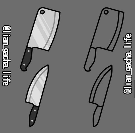 Gacha Knife Prop, Knife Gacha Life, Gacha Life Props, Gacha Accessories, Greenscreen Ideas, Elf Drawings, Gacha Items, Gacha Props, Concept Art Tutorial