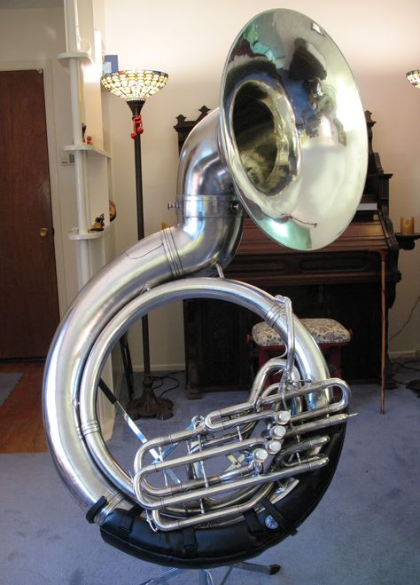 tuba sausafone marca Conn modelo 40k especial por sus 4 embolos para poder alcansar notas pedales Pretty Instruments, Tuba Pictures, French Horns, Brass Musical Instruments, Brass Instrument, Instruments Art, Band Jokes, Brass Instruments, Music Ed