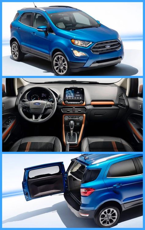 Ford EcoSport mini-SUV Off Road Cars, Blue Car Accessories, Preppy Car Accessories, Car 2023, Vintage Cars 1950s, Cars Suv, Car Accessories Diy, New Sports Cars, Mom Car