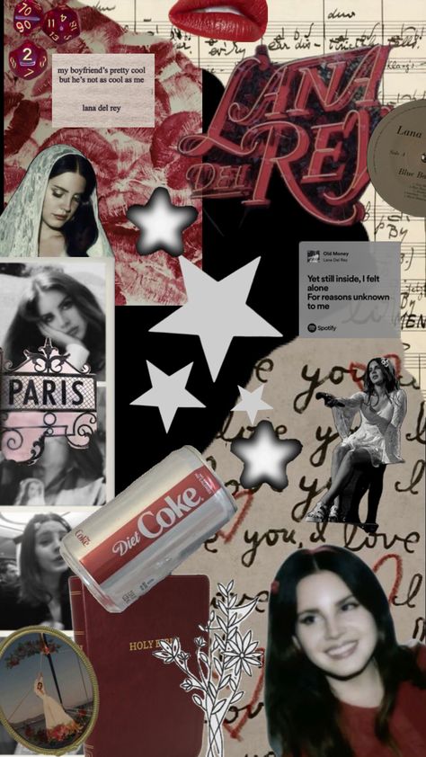 #lana del ray #winered #lipstick #music #lanadelslay Lana Del Ray, Diet Coke, Pretty Cool, Wine Red, Old Money, Lana Del Rey, Music