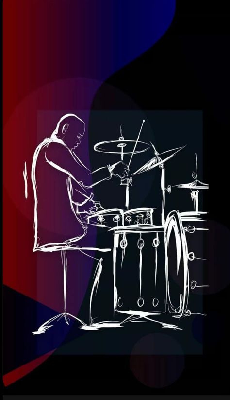 Drum Drawing, Drummer Art, Drums Wallpaper, Drums Artwork, Drums Logo, Camping Drawing, Christian Musician, Drums Art, Geometric Shapes Art