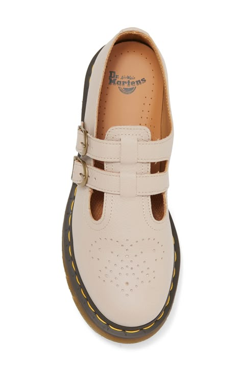 Dr. Martens 8065 Mary Jane in Vintage Taupe at Nordstrom Rack, Size 11Us/ 9Uk Everyday Fall Shoes, Feminine Shoes Casual, Comfy Office Shoes, Womens Business Shoes, Womens Shoes 2024, Aesthetic Shoes Women, Womens Trendy Shoes, Styling Mary Jane Shoes, Fall Shoes 2024