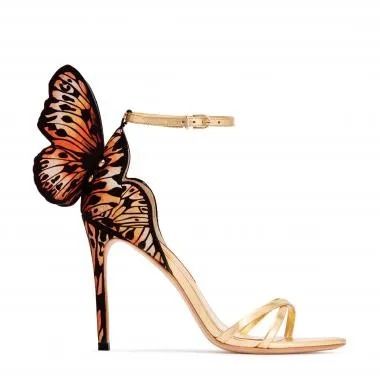 Leopard Shoe, Sophia Webster Chiara, Shoe Drawing, Butterfly Heels, Sophia Webster Shoes, Butterfly Shoes, Wing Shoes, Magic Powers, 3d Butterfly