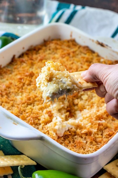 Super-duper pepper popper dip! I’ve talked before about my love-hate relationship with jalapeño poppers. I love the blend of warm melted cheese and spicy peppers, but I hate the work of hollowing out and stuffing them. So, to get the flavor without the hassle, I made (what else) a dip. My Easy Baked Jalapeno Popper  	...        	Browse More Halopinio Popper Dip, Jalapeños Popper Dip, Jalopena Popper Recipe, Jalapeno Popper Dip Easy, Popper Dip Easy, Jalapeno Poppers Dip, Easy Jalapeno Poppers, Baked Dip Recipes, Baked Jalapeno Poppers