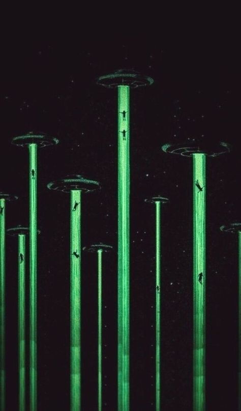 Wal Art, Alien Aesthetic, Dark Green Aesthetic, Trippy Wallpaper, Aliens And Ufos, Alien Art, Trippy Art, Green Aesthetic, Space Art