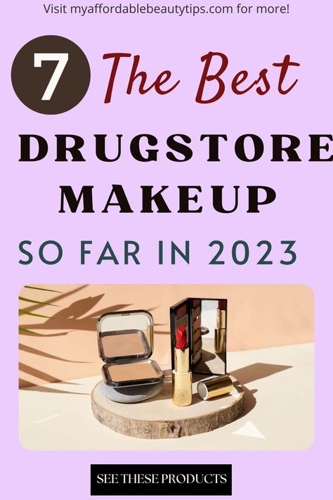 List of the 7 best new drugstore makeup products in 2023 so far. Click the link for detailed information and links to the best drugstore products and Must Haves new releases in 2023. Drugstore Makeup 2023, Makeup Products 2023, Affordable Makeup Brands, Best Drugstore Products, Drugstore Makeup Products, Milani Conceal And Perfect, Makeup 2023, Drugstore Lipstick, Affordable Beauty Products