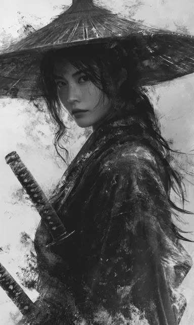 Female Samurai Art, Female Warrior Tattoo, Ronin Samurai, Photo Of A Woman, Japanese Art Samurai, Female Samurai, Motivational Articles, Geisha Tattoo, Inspirational Content