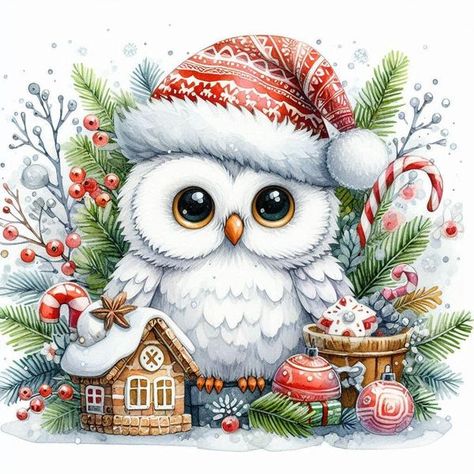 Free Printable Clipart | Facebook Christmas Clipart Free Printable, Free Christmas Printables Vintage, Winter Owls, Busted Canvas, Christmas Clipart Free, Free Printable Clip Art, Christmas Toppers, Christmas Images Free, Winter Christmas Scenes