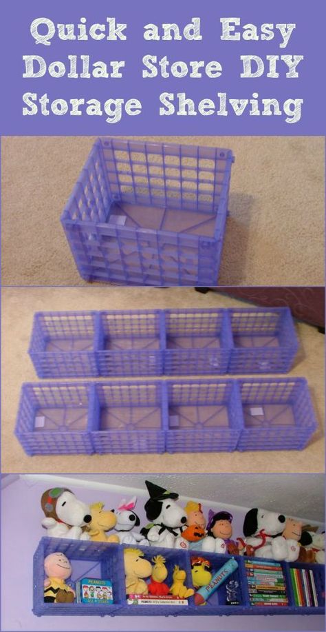 Plastic Crate Shelf - 150 Dollar Store Organizing Ideas and Projects for the Entire Home Dollar Store Organizing Ideas, Plastic Crate, Dollar Store Diy Organization, Diy Organizer, Vintage Buffet, Plastic Crates, Crate Shelves, Storage Shelving, Decor Ikea