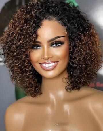 Natural Hair Wigs, Short Human Hair Wigs, Pelo Afro, Short Hair Wigs, 100 Human Hair Wigs, Beautiful Wigs, Curly Lace Front Wigs, Brown Wig, Front Lace Wigs Human Hair