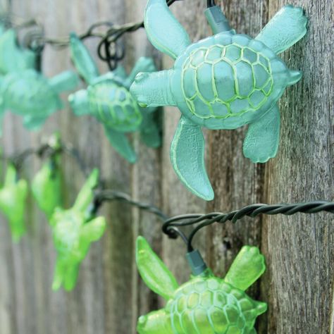 The Party Aisle Sea Turtles 8.5 ft. 10-Light Novelty String Lights & Reviews | Wayfair Diy Garden Landscaping, Turtle Stuff, I Like Turtles, Patio String Lights, Beach Party Decorations, Turtle Party, Novelty Lights, Turtle Love, Turtle Decor