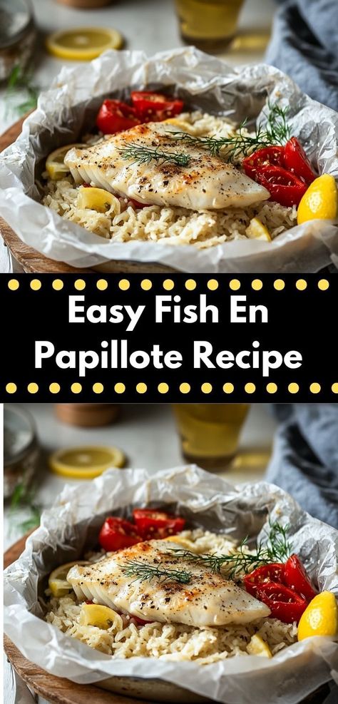 Discover the art of easy cooking with this Fish En Papillote recipe. Its unique steaming method locks in moisture and flavor, making it a delightful addition to your dinner recipes that everyone will enjoy. En Papillote Recipes, Papillote Recipes, Citrus Fish, Quick Weeknight Dinners, Fish Fillet, Meals For Two, Fresh Vegetables, Parchment Paper, Easy Cooking