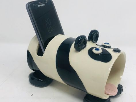 Art Education — RaquelMuslin Clay Phone Speaker Ceramic Pottery, Phone Speaker Ceramic, Clay Phone Amplifier Ideas, Cell Phone Amplifier Clay, Ceramic Cell Phone Amplifier, Clay Phone Amplifier, Clay Phone Speaker, Phone Amplifier Clay, Ceramics Cylinder Ideas