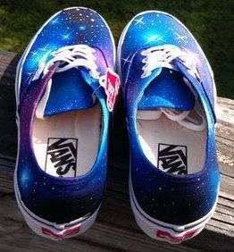 Ugh, I have these but in the lo pro version. Only if I could find the authentics. Navy Vans, Galaxy Converse, Galaxy Shoes, Galaxy Vans, Vans Converse, Shoes Teen, Galaxy Print, Vans Off The Wall, Shoe Art