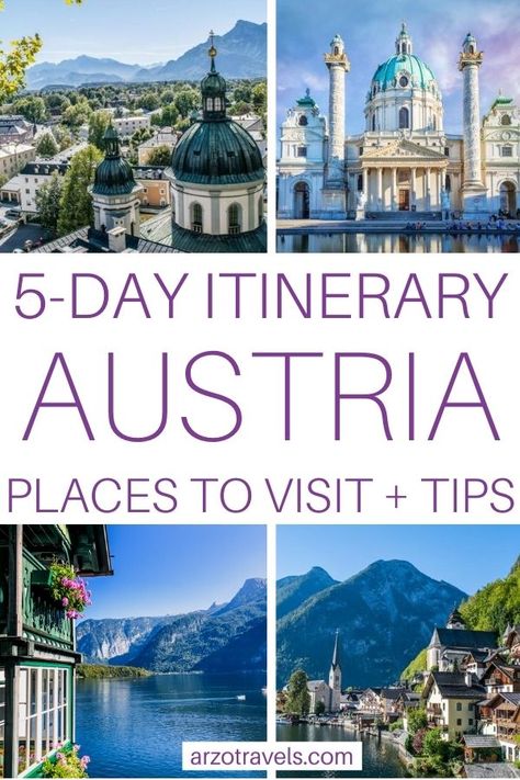 5 Days In Vienna, 5 Day Trip Europe, Trip To Austria, Austria Travel Places To Visit, Vienna Travel Tips, Austria Itinerary, Gelato In Italy, Austria Travel Guide, Travel Austria