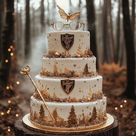 How to Plan a Harry Potter Themed Wedding That's Truly Magical • 333+ Inspiring Lifestyle Ideas Harry Potter Wedding Cake Ideas, Harry Potter Cake Wedding, Harry Potter Quinceanera Ideas, Harry Potter Theme Wedding, Harry Potter Wedding Cake, Harry Potter Wedding Decorations, Harry Potter Wedding Ideas, Moody Harry Potter, Harry Potter Theme Cake