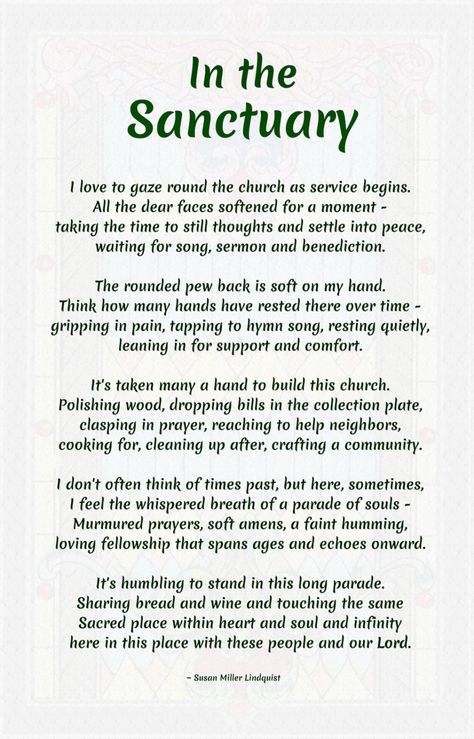 In the Sanctuary - Original Poem - Peterborough United Methodist Church Benediction Prayer, Church Poems, Morning Poem, Anniversary Poems, Peterborough United, Church Anniversary, Prayer For Church, Story Poems, Church Bulletin