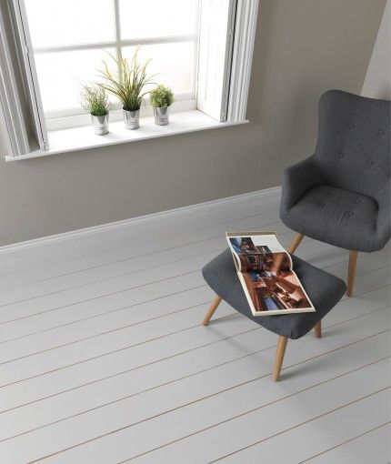 Chalky Finish Floor Paint - Winter Grey Floor Paint Grey Painted Floorboards, Grey Floor Paint, Paint Wooden Floor, Wooden Floor Painting Ideas, Grey Painted Wooden Floor, Painting Wood Floors White, White Painted Floorboards, Wood Floor Painted White, Grey Painted Floor