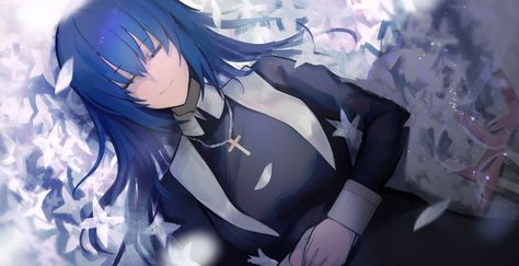 Tsukihime Remake, Ciel Tsukihime, Closed Flower, Fate Stay Night Series, Necklace Dress, Closed Eyes, The Black Keys, Different Games, Type Moon