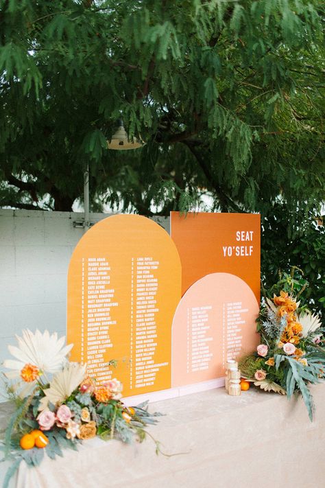 Backyard Mandap, Ace Hotel Palm Springs Wedding, Palm Springs Wedding Decor, Rustic Wedding Signage, Palm Springs Party, Ace Hotel Wedding, Ace Hotel Palm Springs, Spring Wedding Cake, Wedding Party Ideas