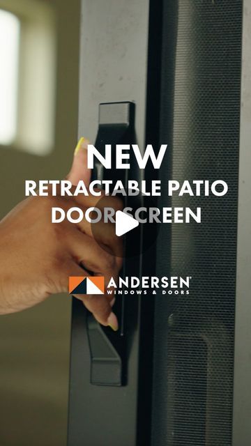 Andersen Windows + Doors on Instagram: "A patio door screen that disappears?! Yes, please! 🙌  We’re excited to share Andersen has a new retractable patio door screen. This screen has a one-of-a-kind design that blends in seamlessly with Andersen gliding patio doors and offers premium features like metal hardware and high-end weather and retention performance.   👉 Learn more details at the link in our bio.  #ScreenDoor #PatioDoors #IndoorOutdoorLiving #CustomHome #RetractableScreen #LoveTheLifeYouSee #andersenwindows" Patio Doors Ideas, Sliding Patio Screen Door, Patio Screen Door, Retractable Screen Door, Retractable Door, Door Screen, Slider Door, Andersen Windows, Retractable Screen